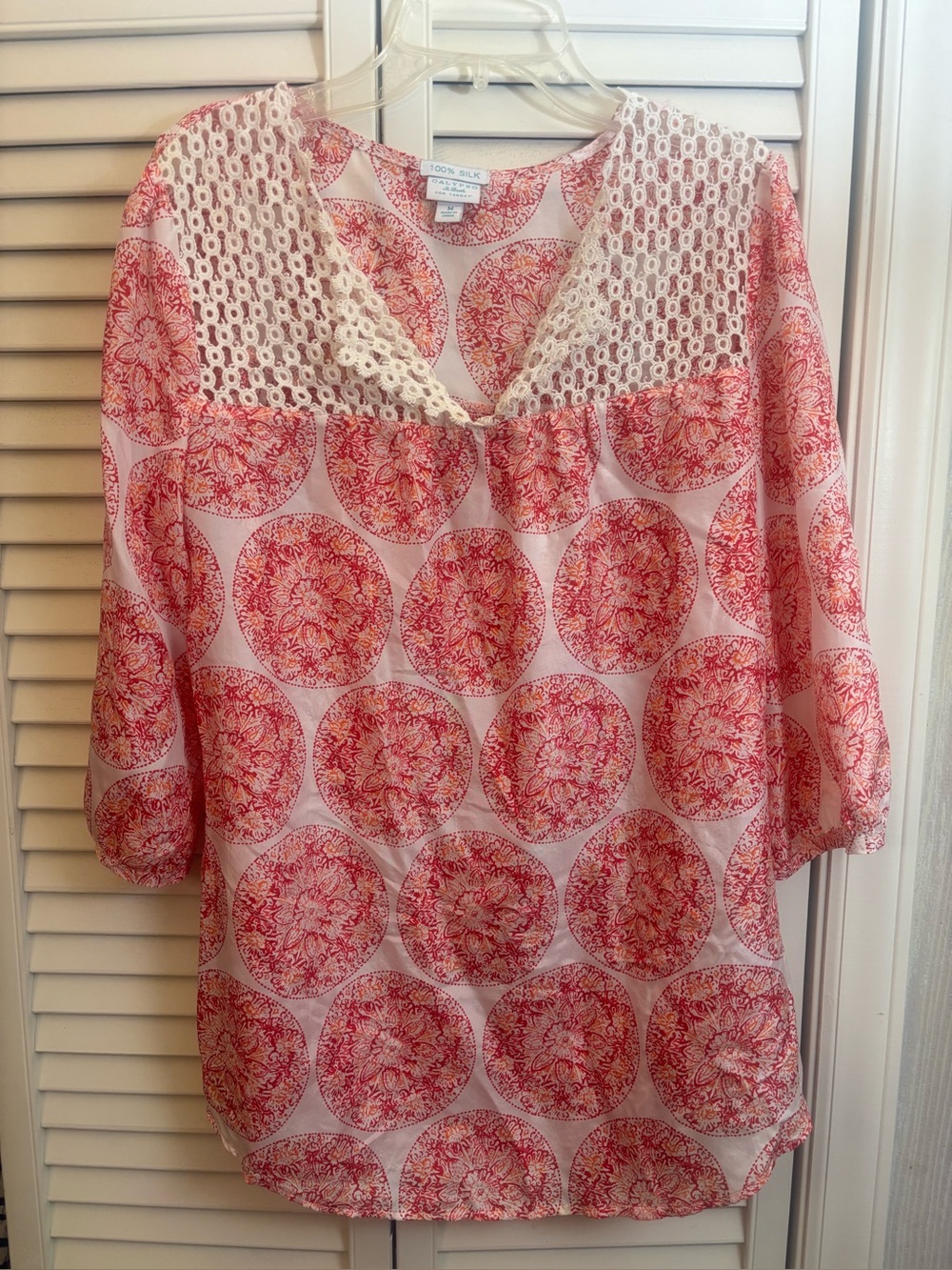 Calypso St. Barth 100% Silk Blouse